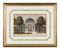 Four German Prints Depicting Gardens — 18TH/19TH CENTURY