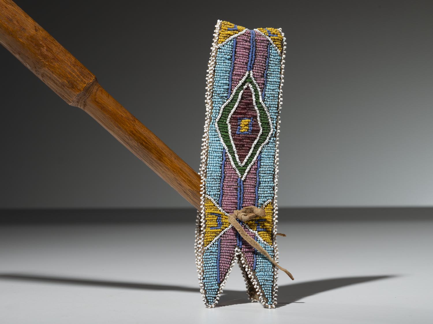 Crow Quirt, with Beaded Wrist Strap