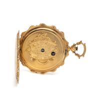 18K YELLOW GOLD OPEN FACE POCKET WATCH