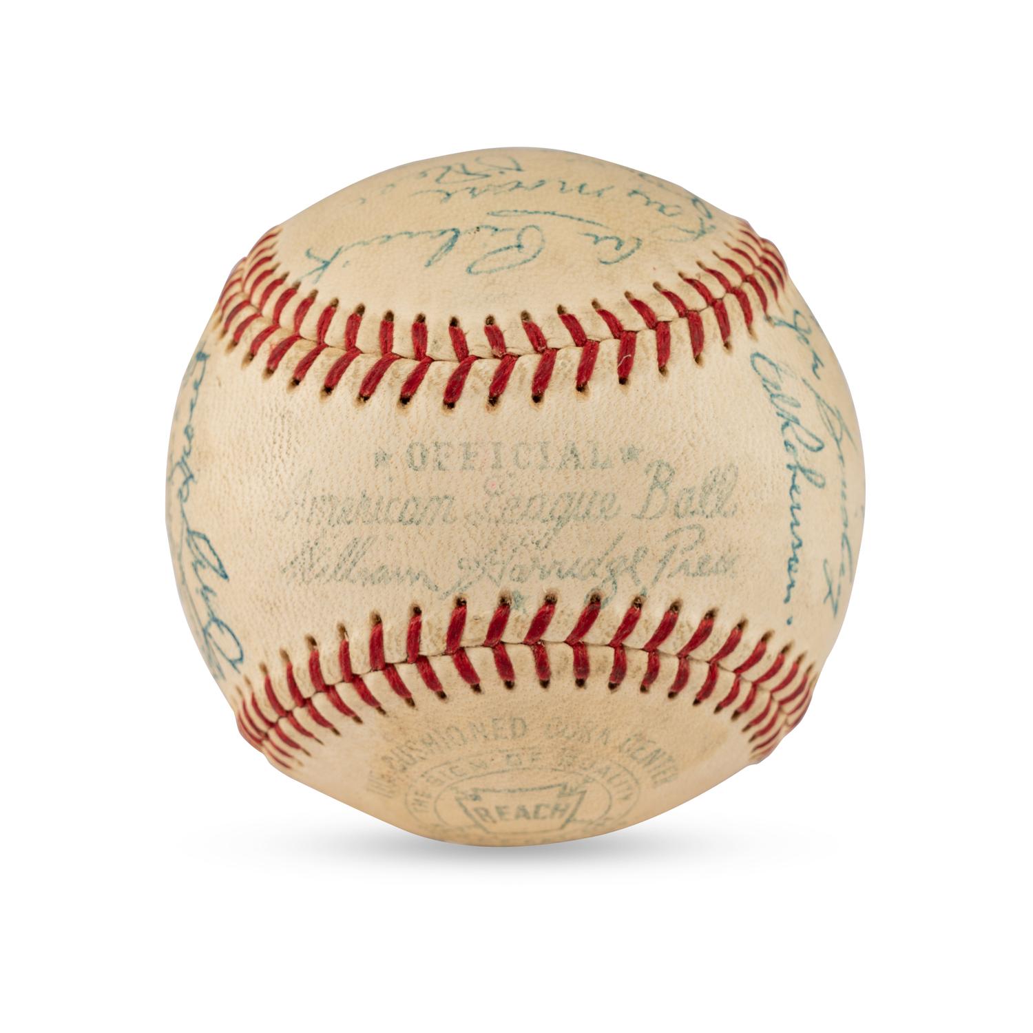 A 1957 Baltimore Orioles Team Signed Autograph Baseball