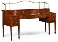 Impressive Federal mahogany inlaid sideboard circa 1790