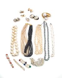 An Assortment of Faux Pearl Jewelry,