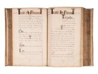 [REMEDIES -- MANUSCRIPT]. Spine title: "Traite des Animaux." France, ca 18th-century.
