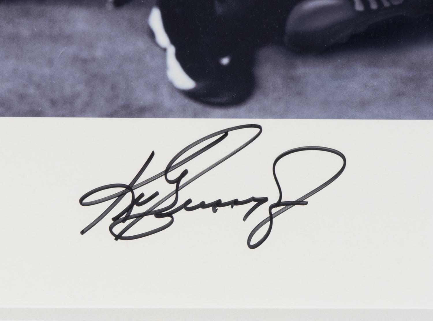 A Ken Griffey Jr. Signed Autograph "Taz and Junior" Display,