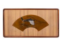 A Mixed Metal Fan-Shaped Panel