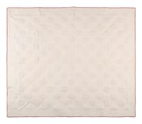 A Trapunto 'Heart' Pattern Cotton Quilt