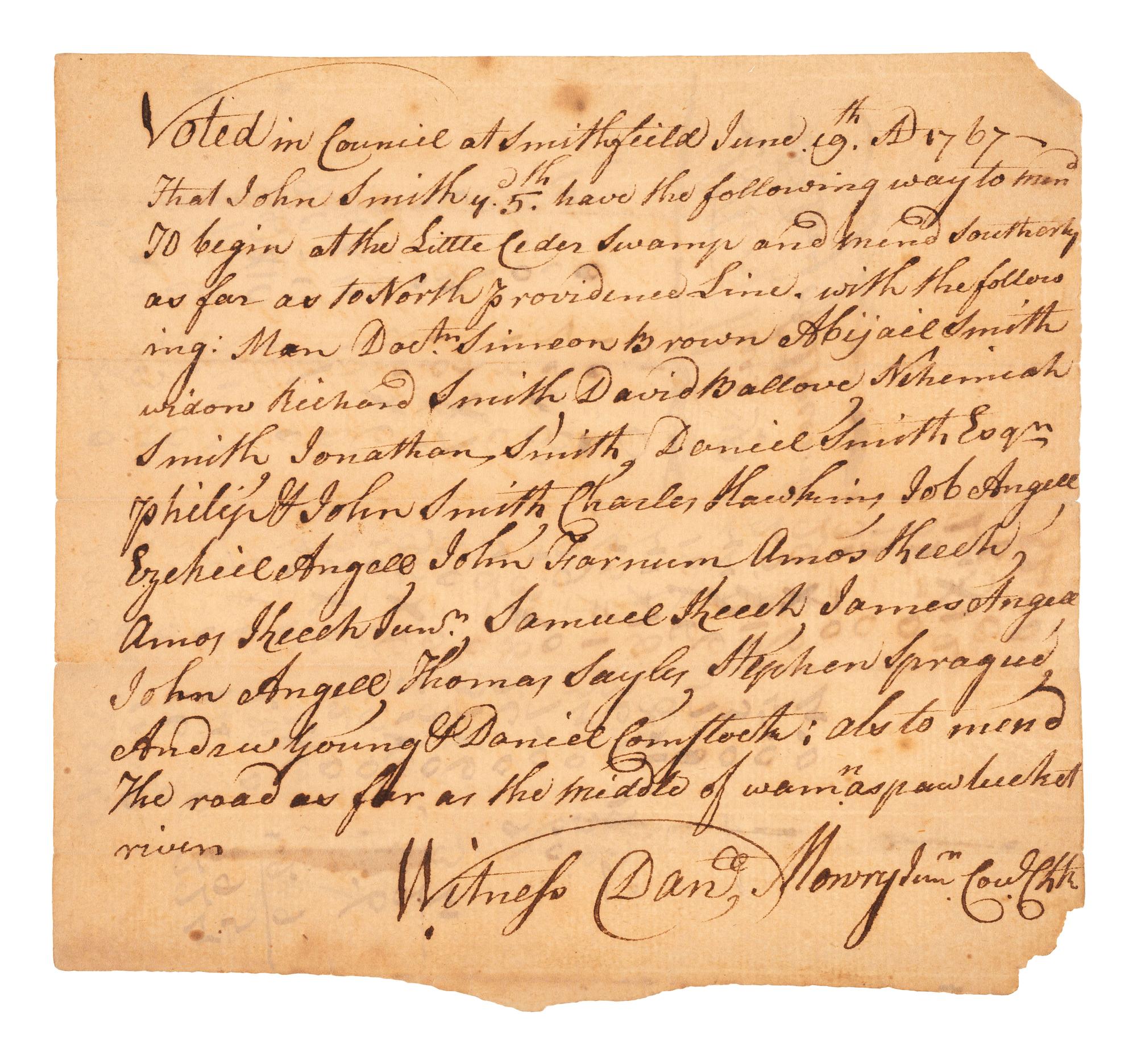 [CONTINENTAL CONGRESS]. A collection of signatures from delegates to the Continental Congress, 1764-1815, comprising: