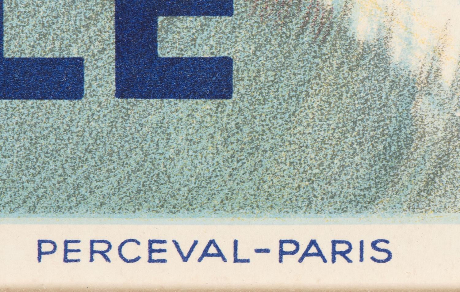 [TRAVEL]. BRENET, Albert, artist. Air France / Afrique Occidentale . Paris: Perceval, 1950.