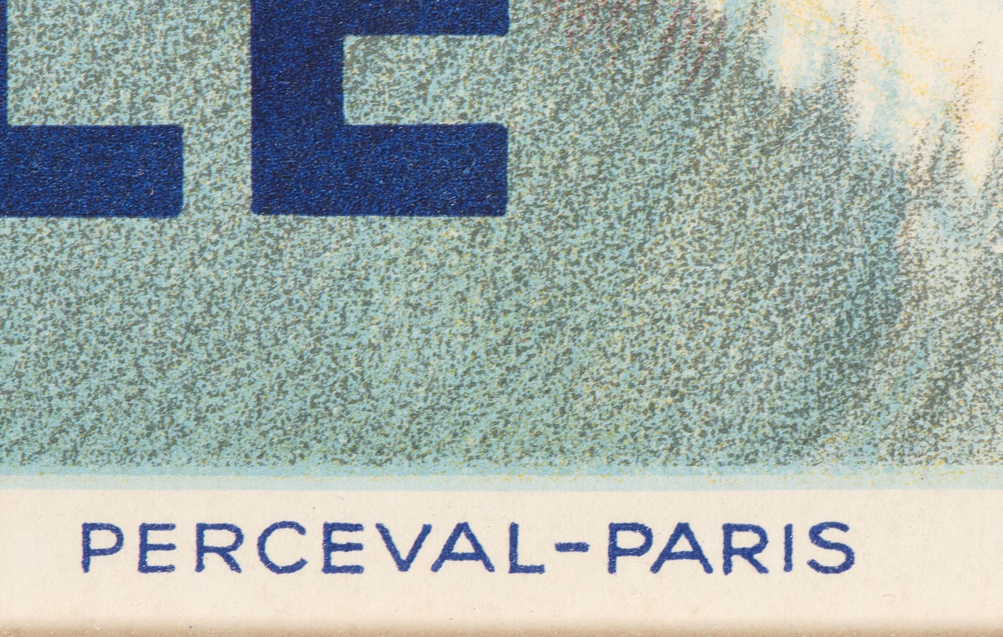 [TRAVEL]. BRENET, Albert, artist. Air France / Afrique Occidentale . Paris: Perceval, 1950.