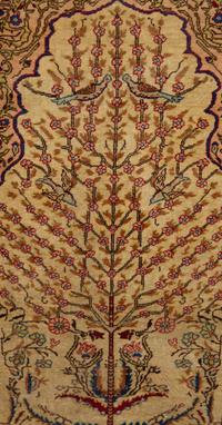 A Turkish Kayseri Silk Prayer Rug