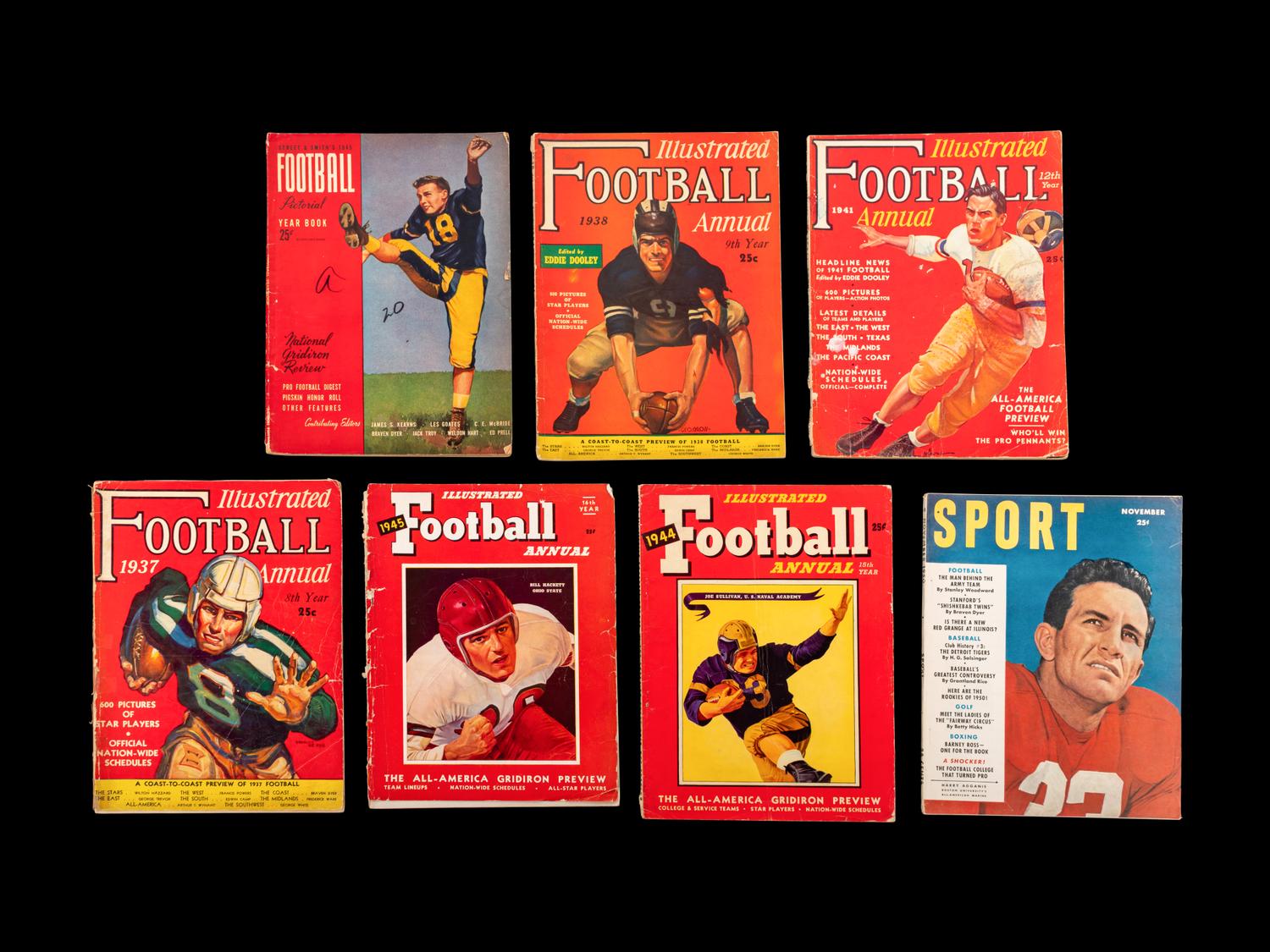 A Group of Vintage Football Publications