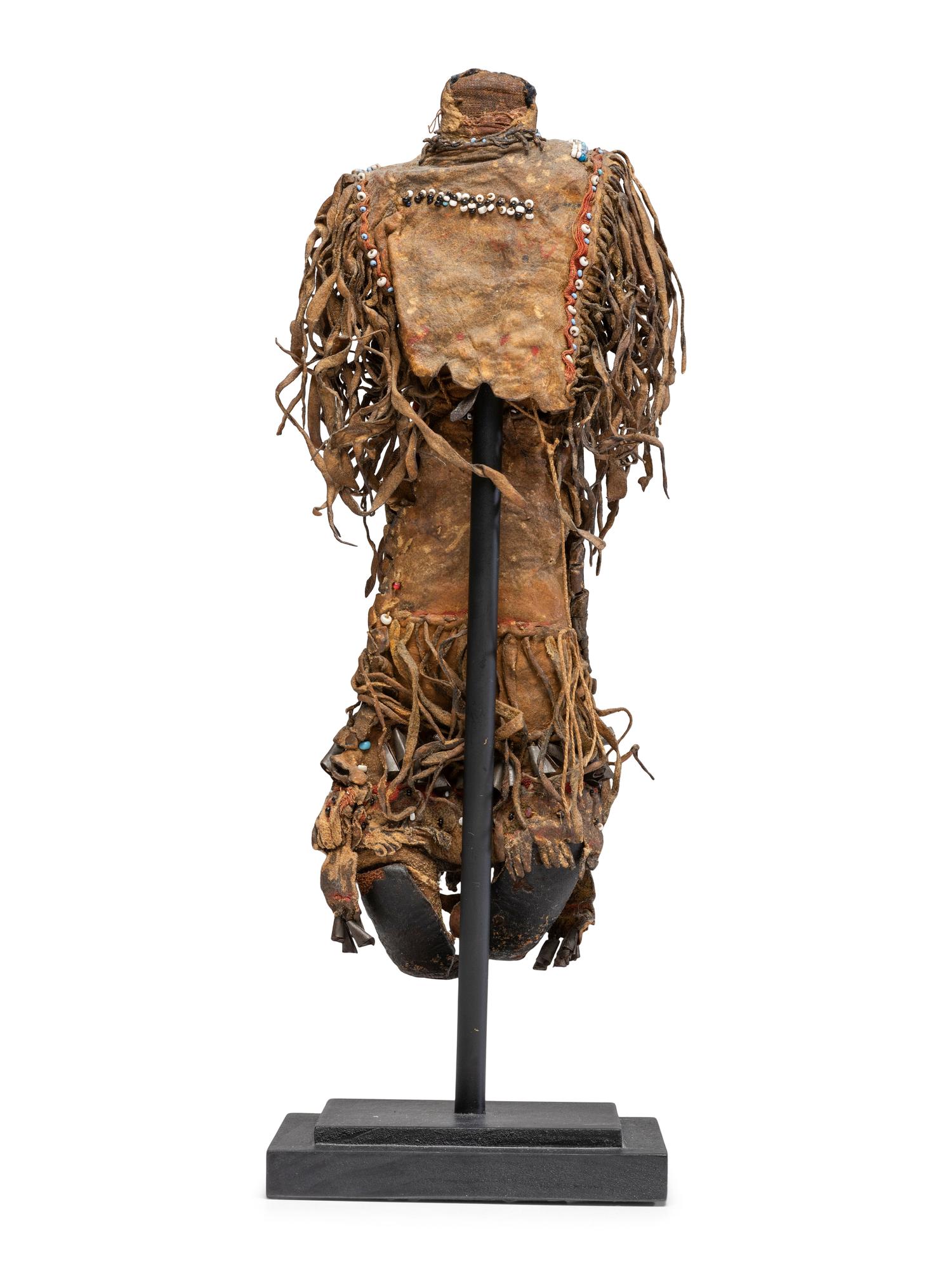 Apache Beaded Hide Doll