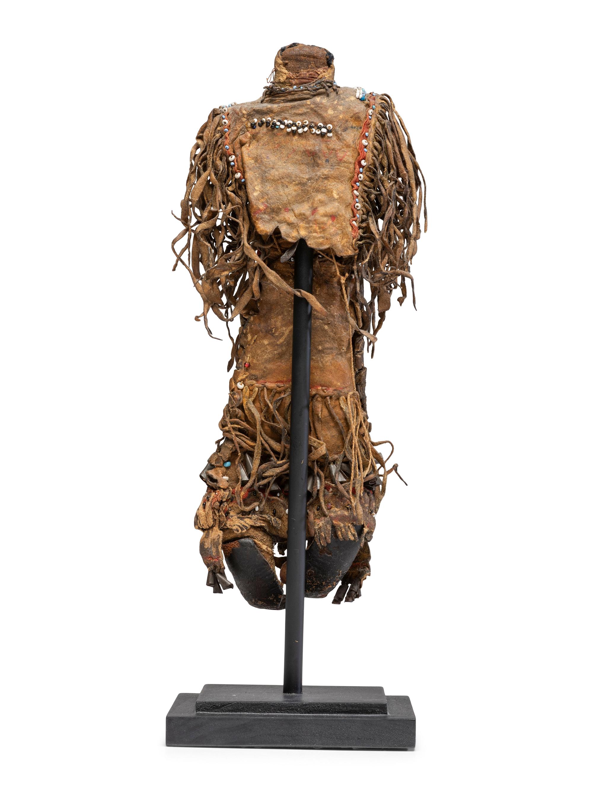 Apache Beaded Hide Doll