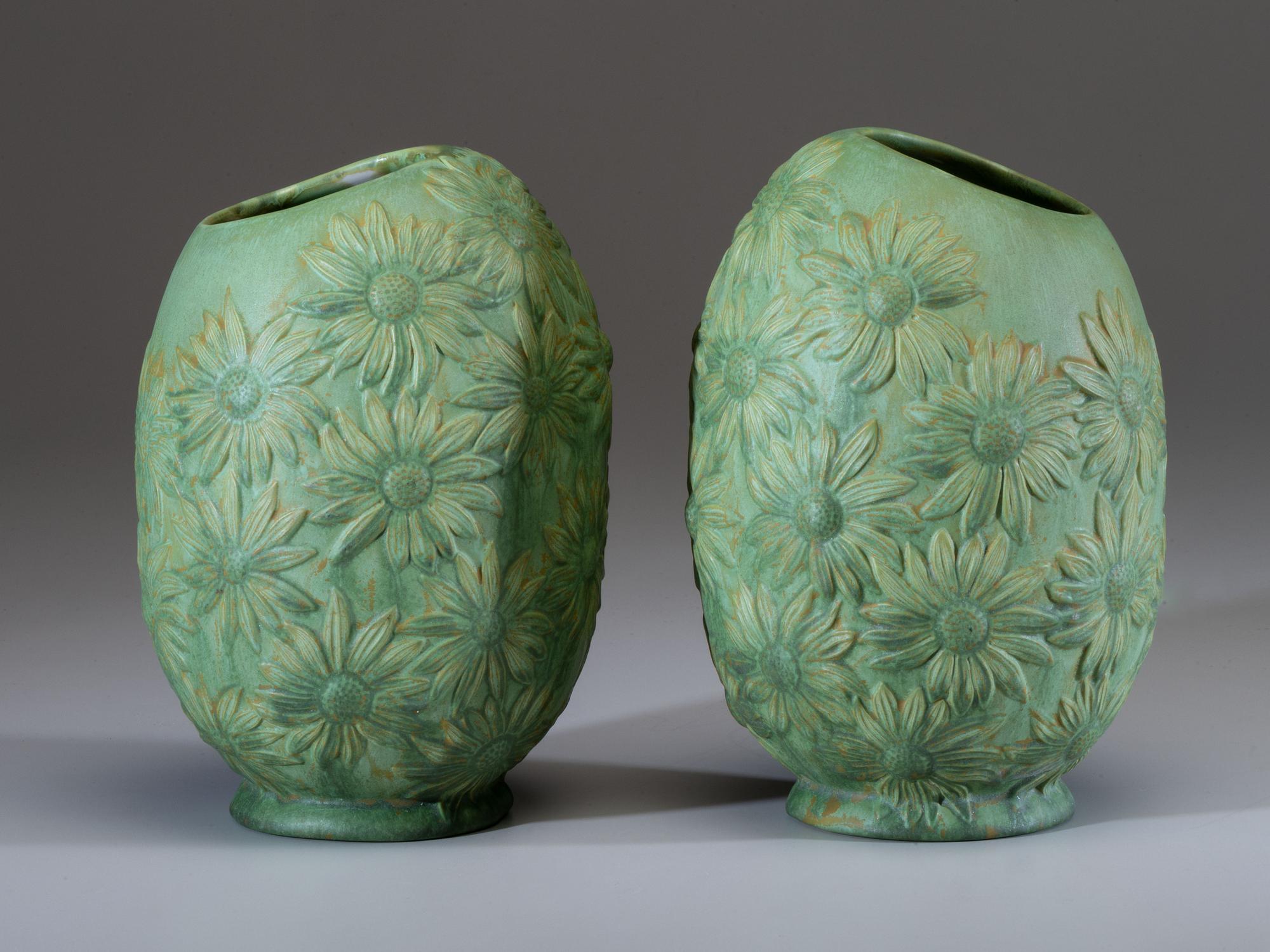 Pair of Daisy Vases