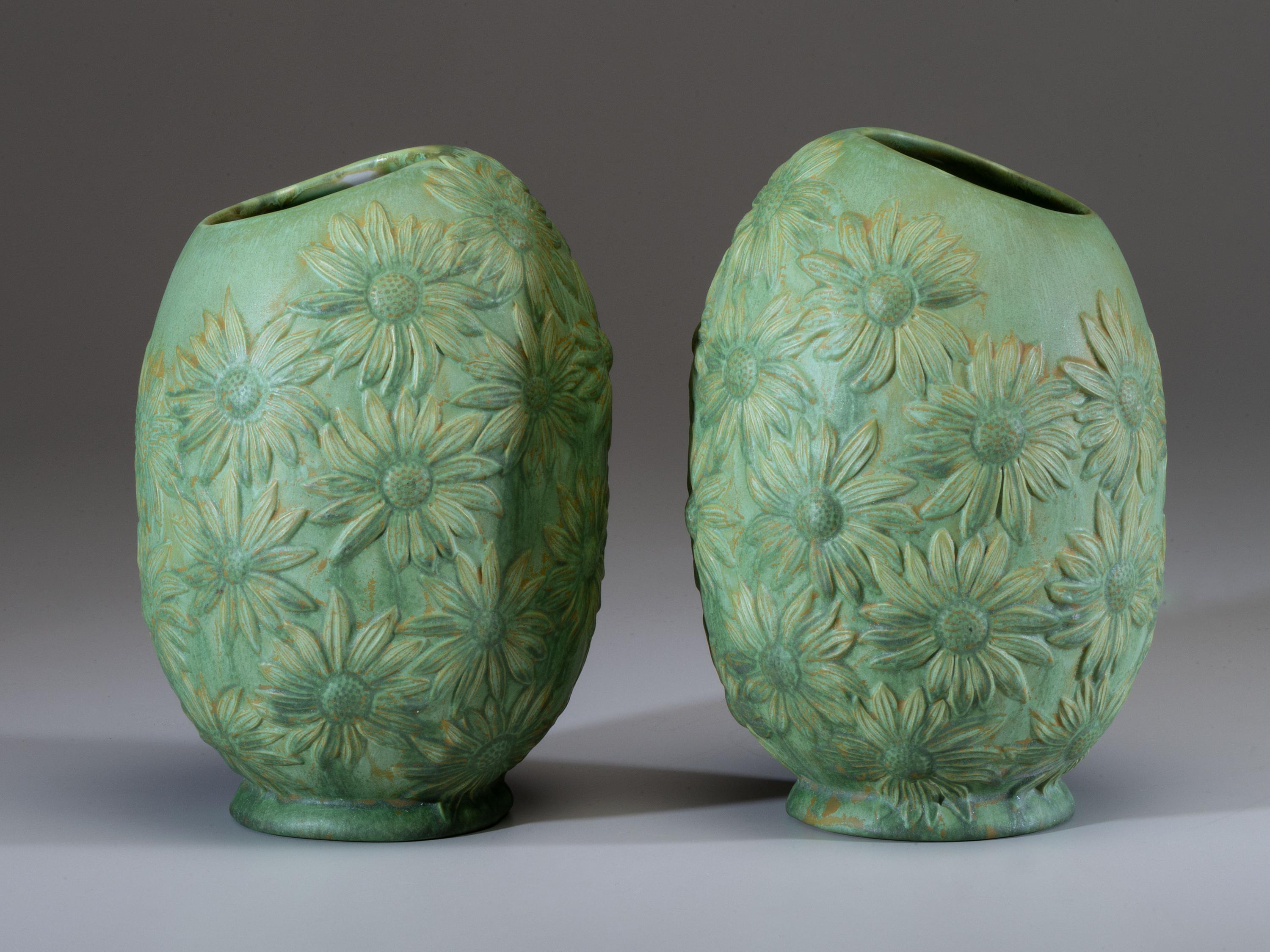 Pair of Daisy Vases