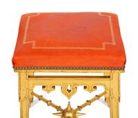 A Northern European Giltwood Stool