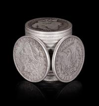 A Group of Eighteen United States 1883 Morgan Silver Dollar Coins