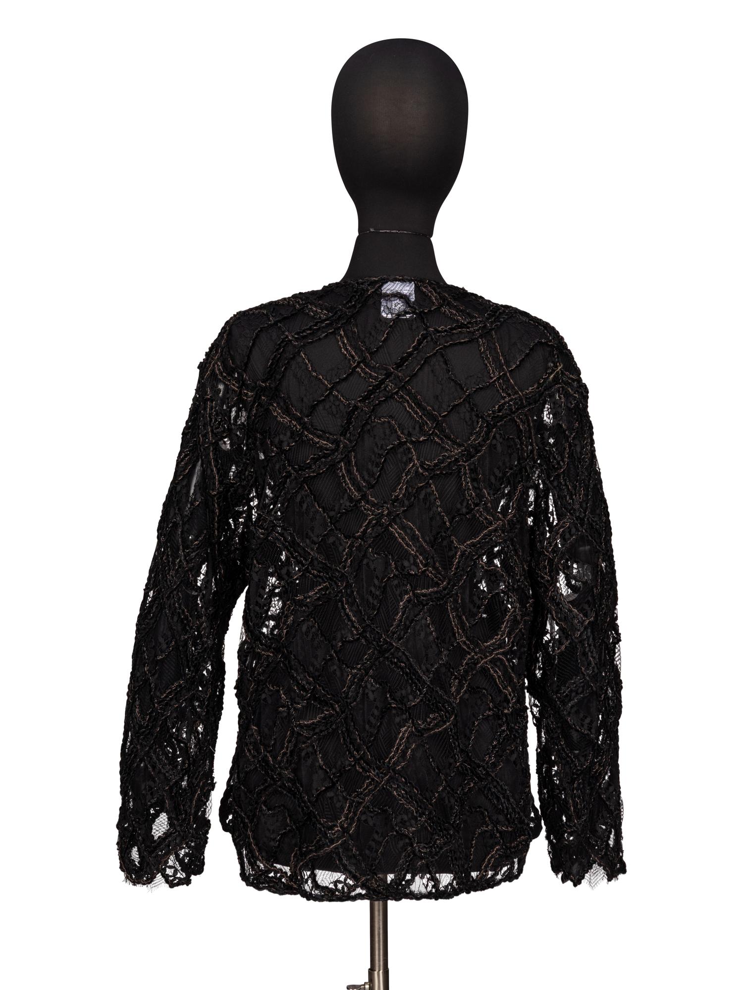 Chanel, Black Lace Cardigan Jacket