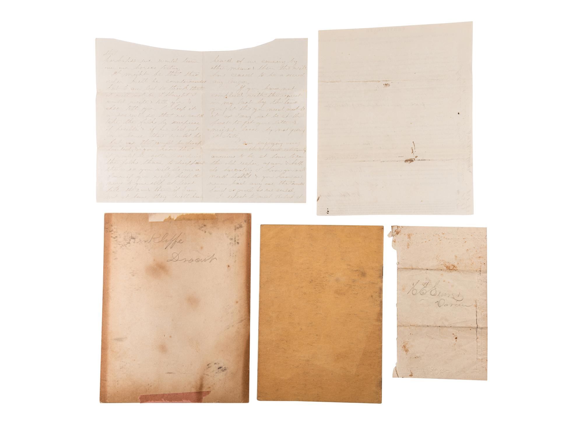 [LINCOLNIANA]. A group of 2 images, featuring CDV of Head Guard at Oak Ridge Cemetery. Jackson, Michigan: N.E. Allen, May 1865.