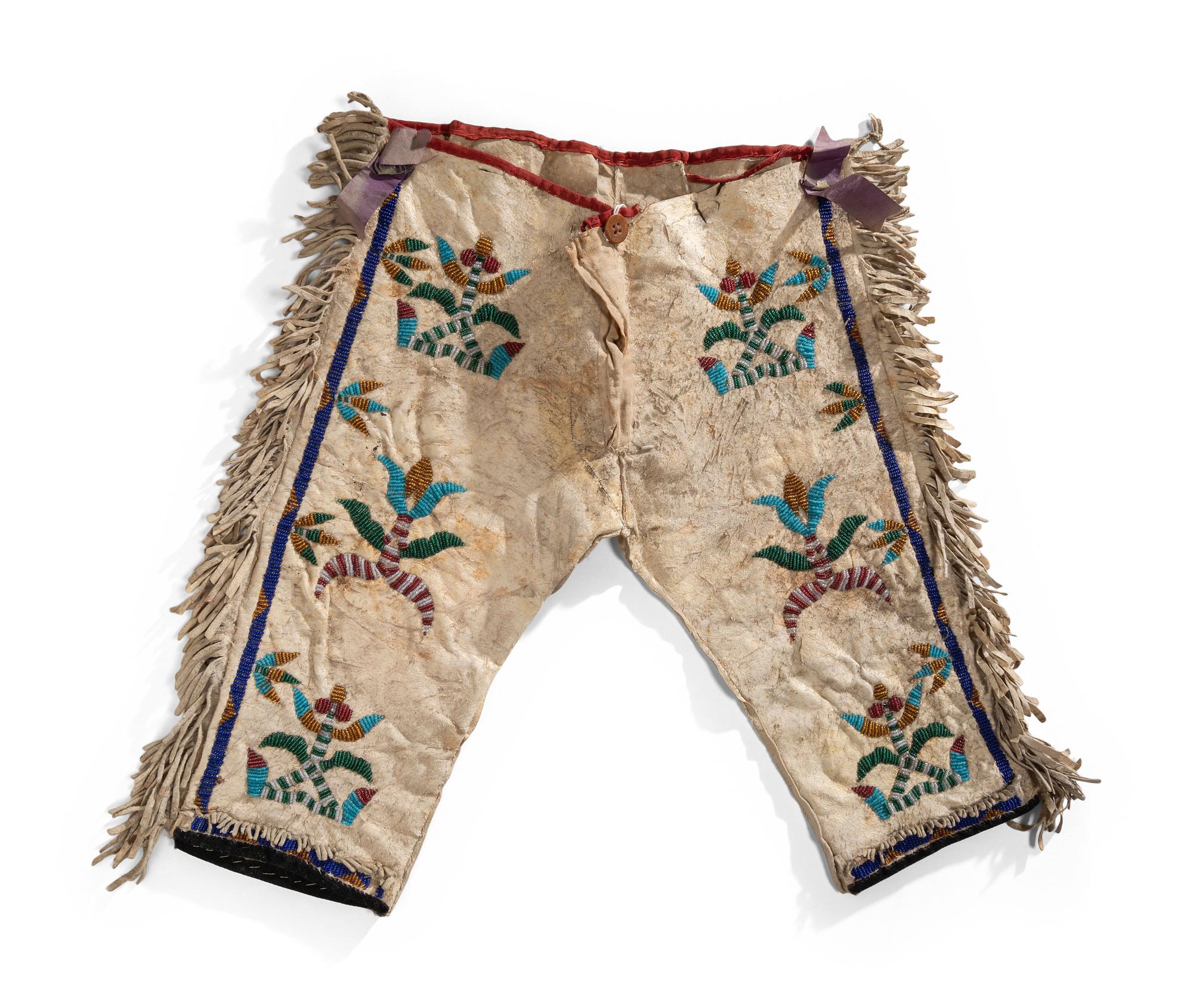 Santee Sioux Boy's Beaded Pants