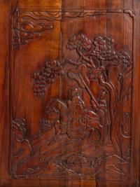 A Set of Four Chinese Softwood Door Panels