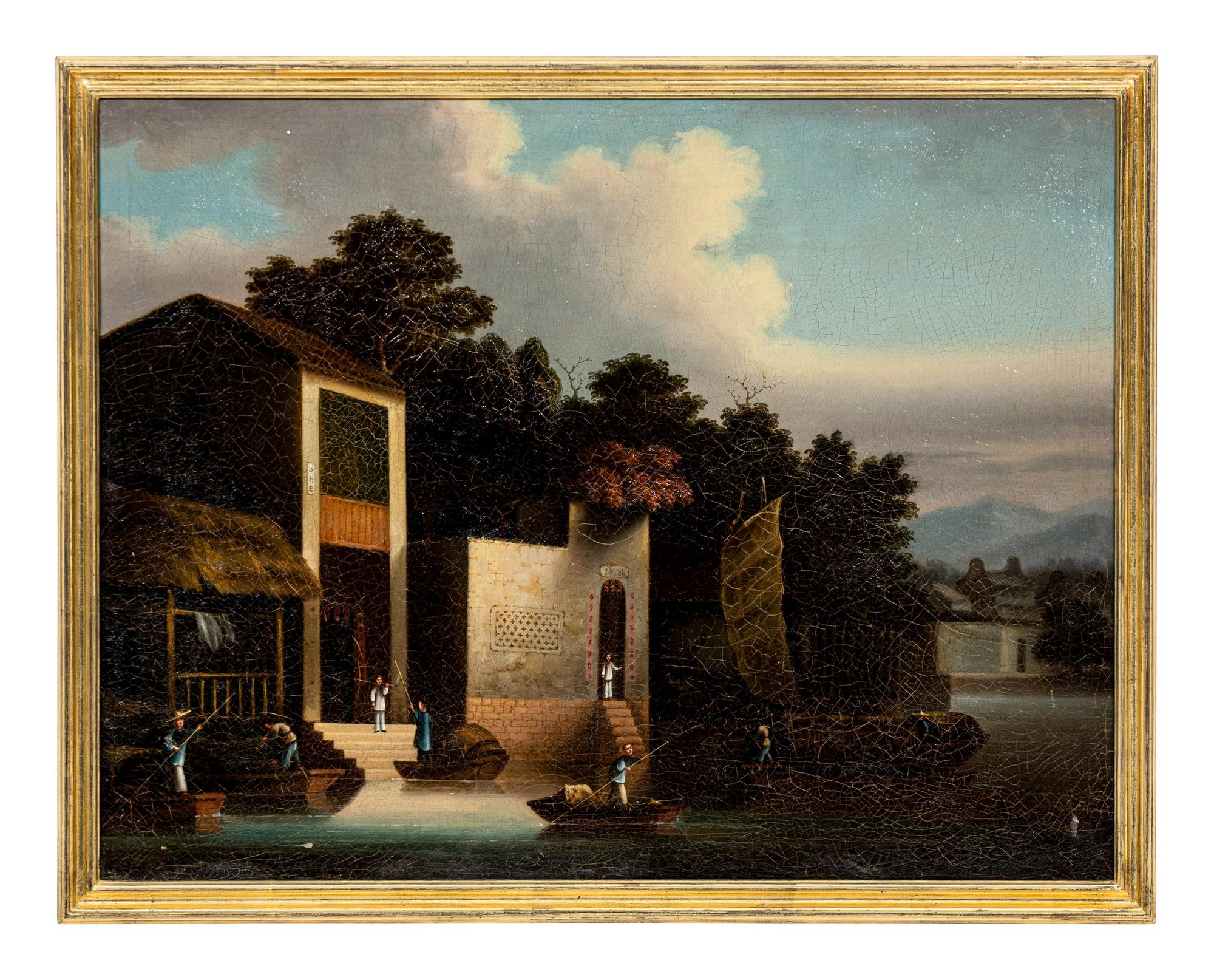 A Set of Four Chinese Export Landscapes