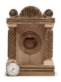 A Neoclassical Carved Limestone Watch Hutch