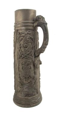 An English Pewter Tankard, Height 17 1/4 inches.
