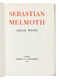 WILDE, Oscar (1854-1900). Sebastian Melmoth. London: Arthur J. Humphreys, 1904.