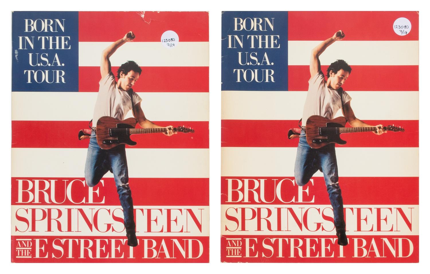 A Group of Bruce Springsteen Articles Length of program 14 x width 11 inches.