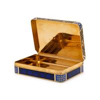 A Gold and Enamel Decorated Snuff Box