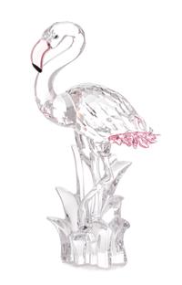 A Swarovski Model of a Flamingo Height 6 inches.