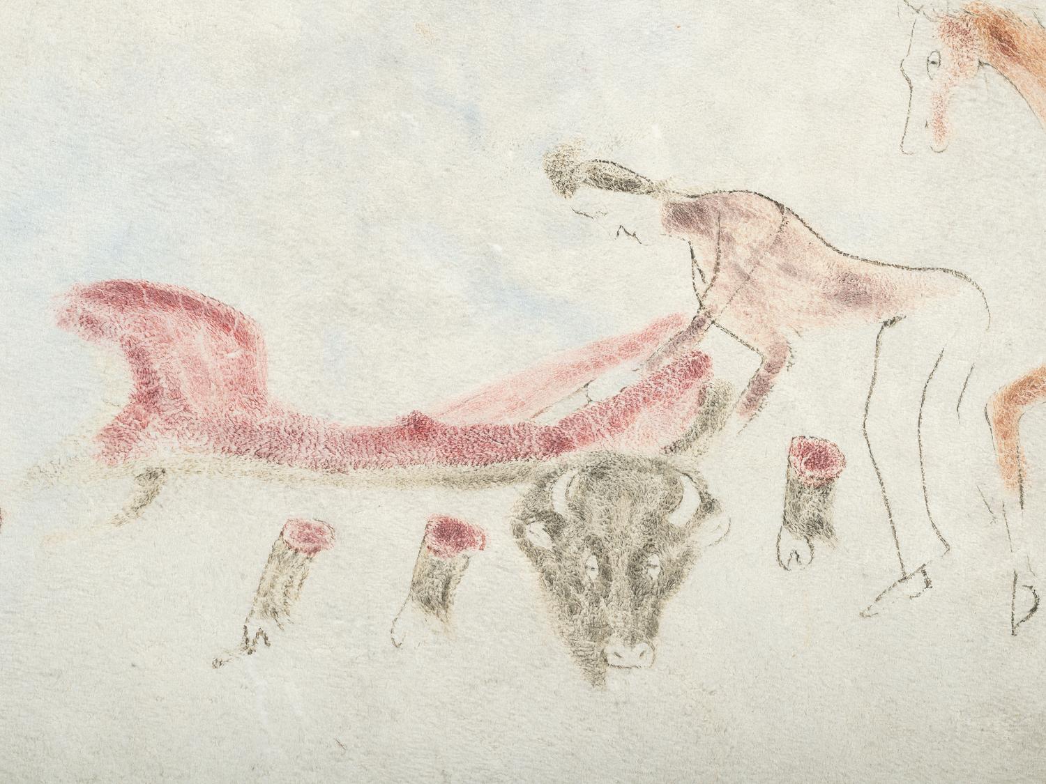 Painted Elk Hide