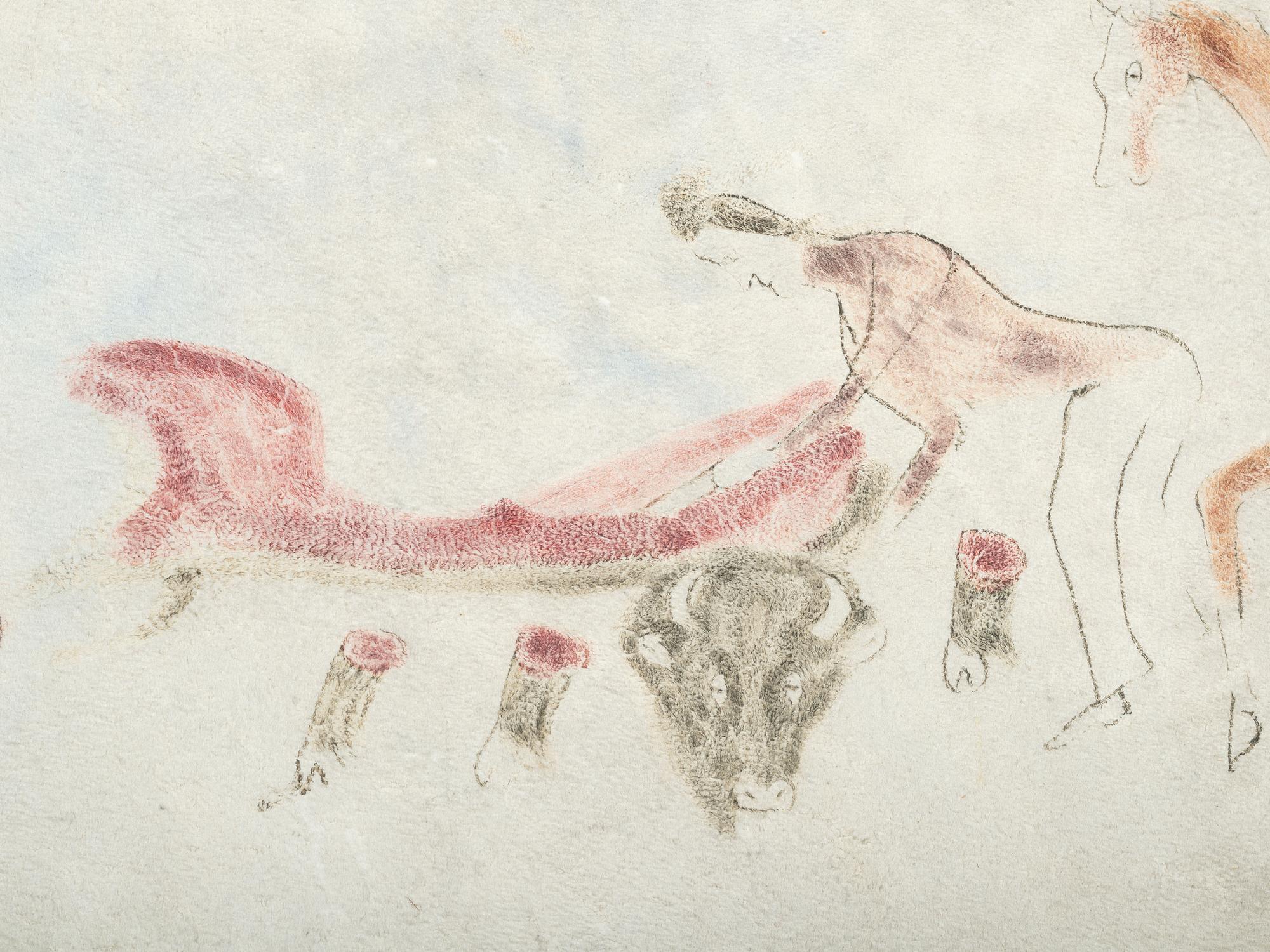 Painted Elk Hide