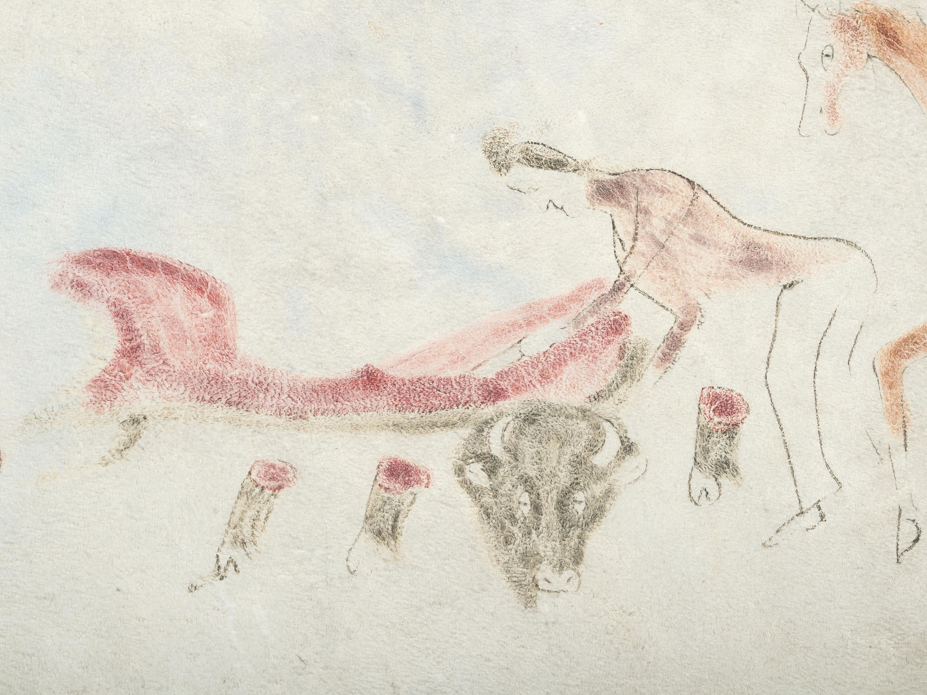 Painted Elk Hide