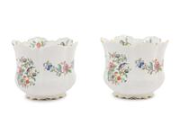 A Pair of Aynsley Porcelain Cache Pots