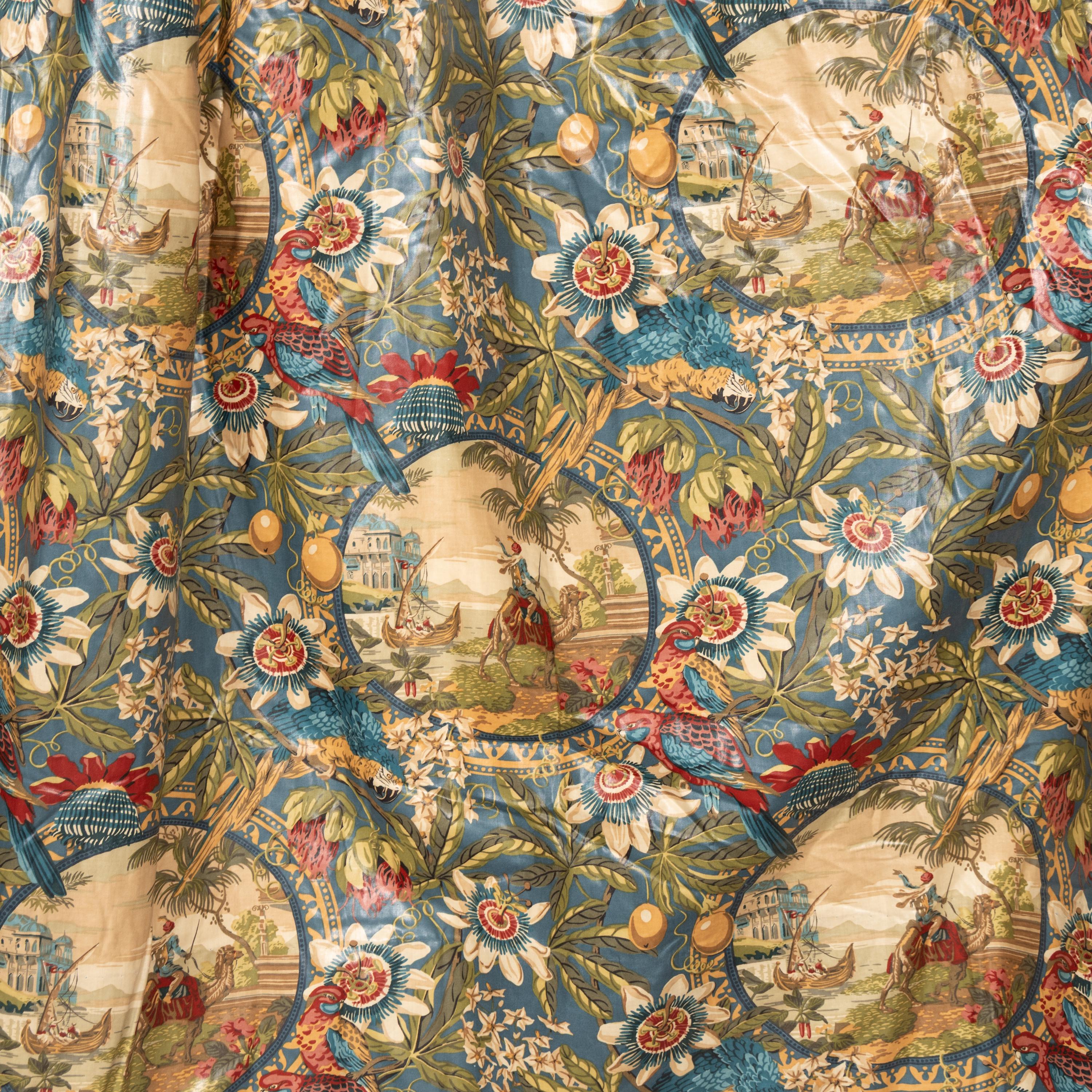 Two Pairs of Chintz Curtains