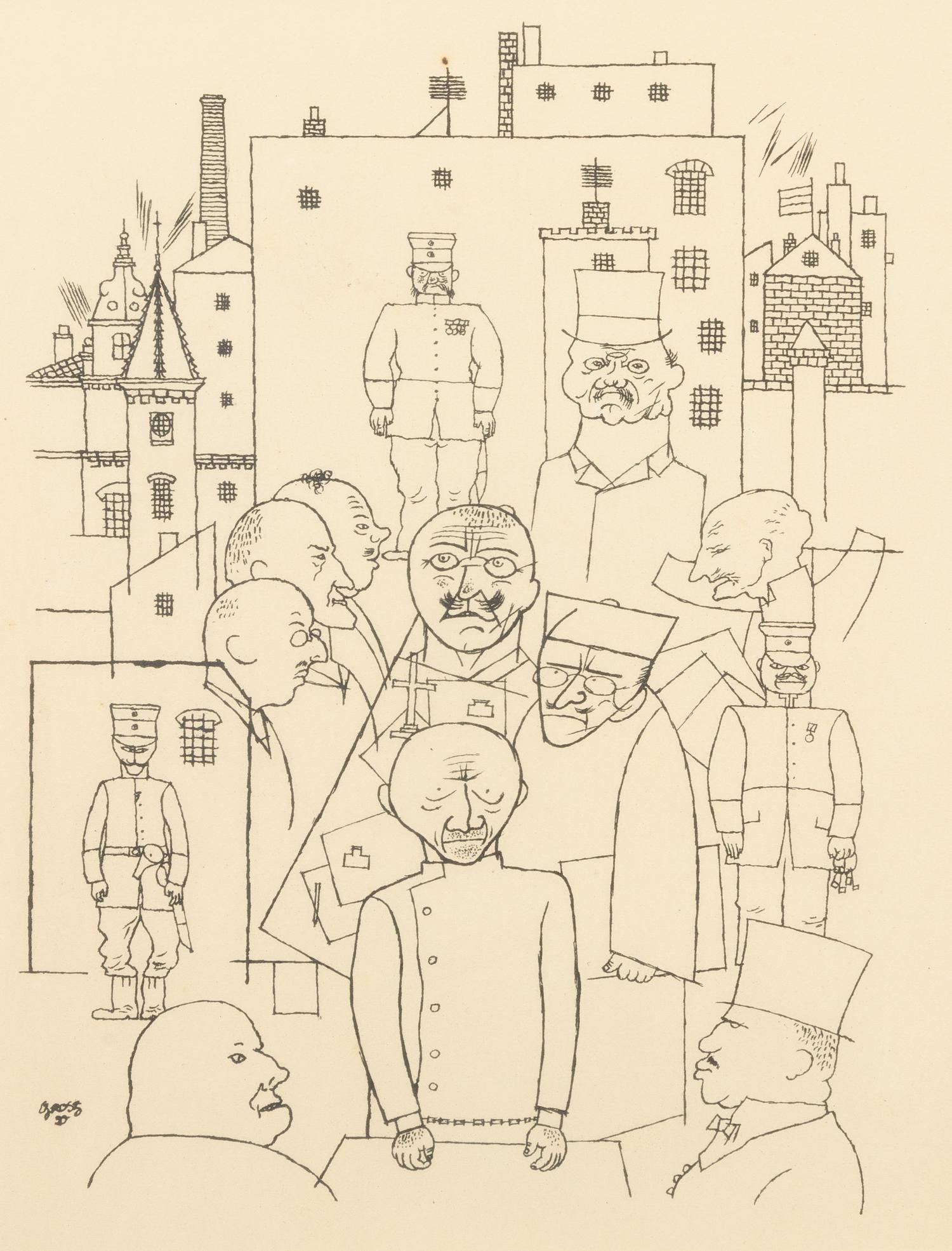 Er hat Hindenburg verspottet from Deutsche Graphiker der Gegenwart