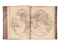 [ATLAS]. FISHER, Richard Swainson. Johnson's New Illustrated (Steel Plate) Family Atlas. Maps compiled, drawn, and engraved under the supervision of J.H. Colton and A.J. Johnson. New York: Johnson & Ward, [1865].