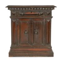 An Italian Baroque Style Walnut Cabinet