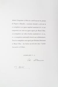 (UBAC, RAOUL) DOTREMONT, CHRISTIAN. Ancienne eternite. Paris, 1962. Limited, signed.