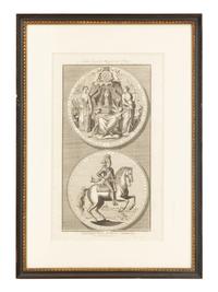 A Group of Six Framed Black and White Engravings of Famous British Figures