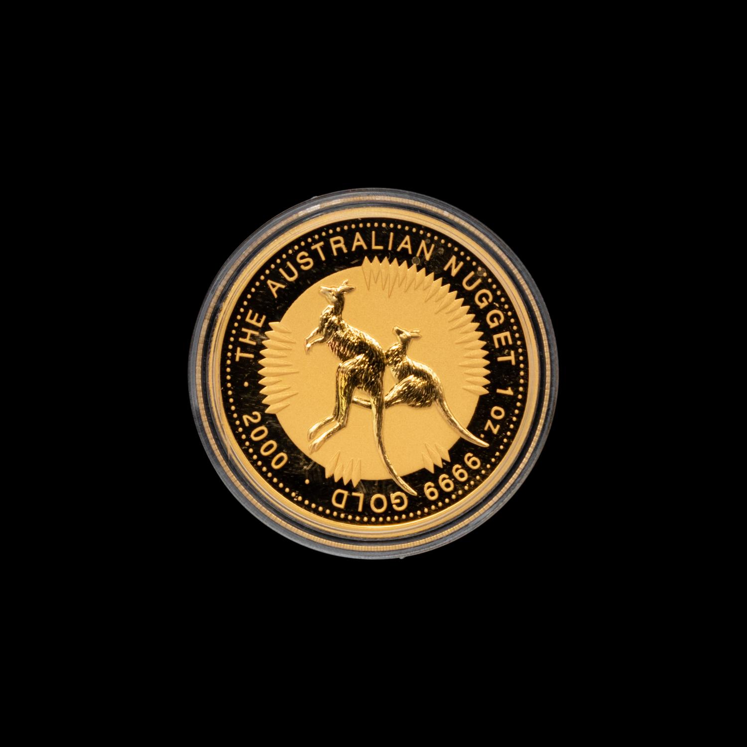[AUSTRALIA] A 2000 Australian Nugget: Kangaroo $100 Gold Proof Coin