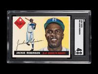 A 1955 Topps Jackie Robinson Baseball Card No. 50 (SGC 4 VG-EX)