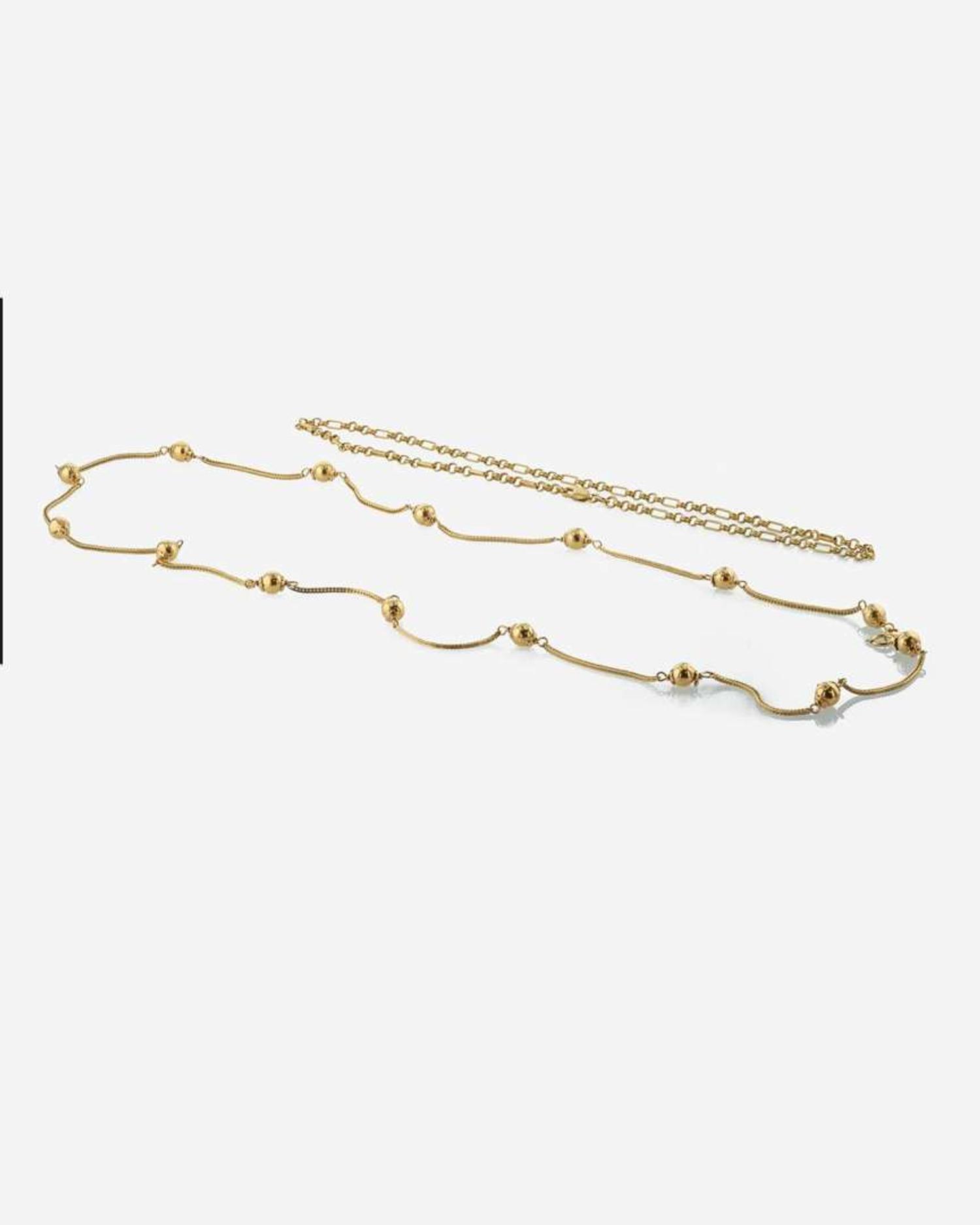 Set of Two 14K Yellow Gold Chains