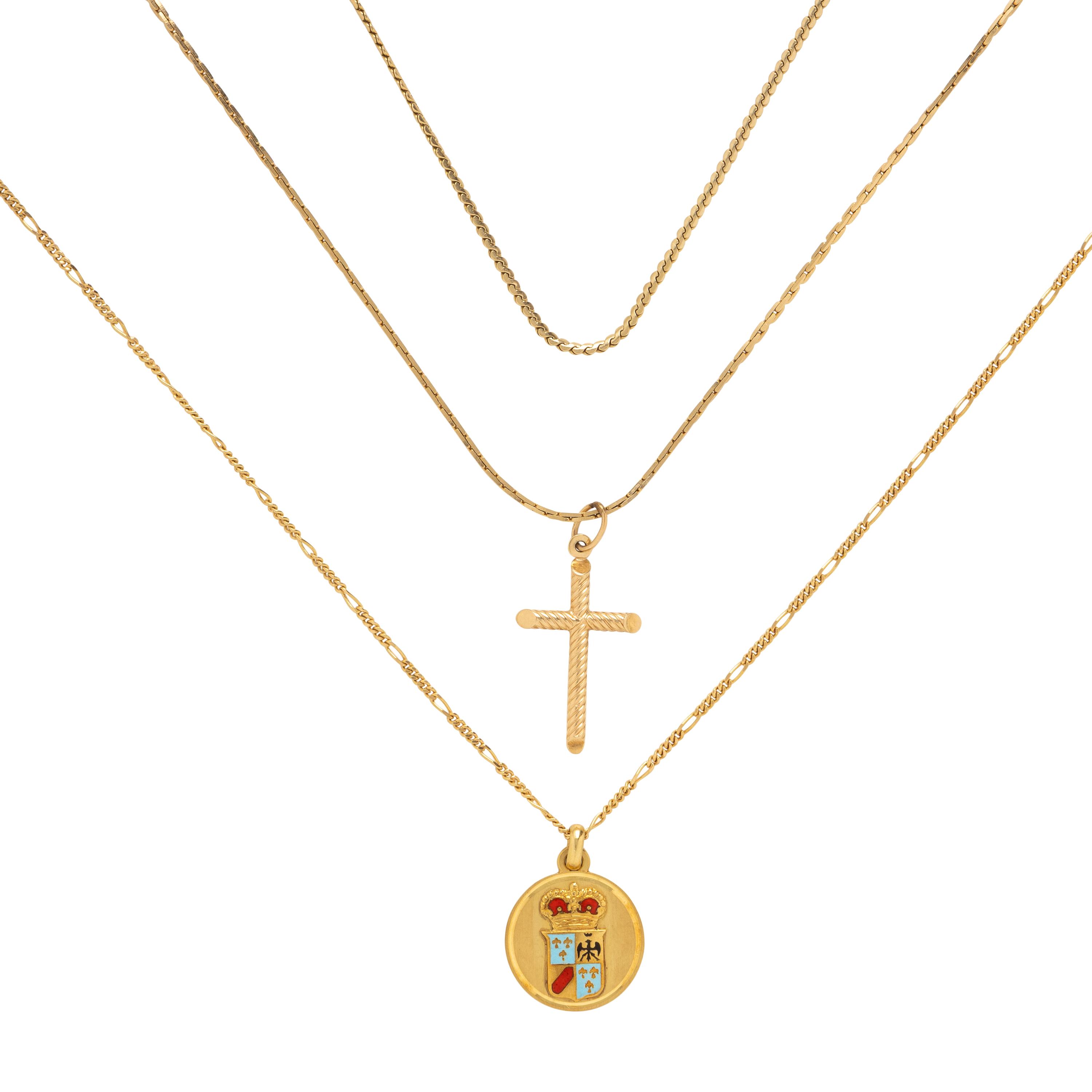 Collection of Three Gold Necklaces