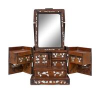 A Levantine Mother-of-Pearl Inlaid Dressing Box