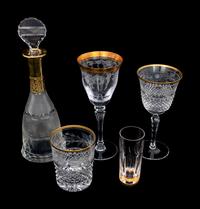 An Etched Glass Part Stemware Service