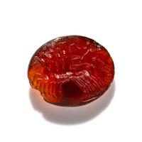 A Roman Carnelian Ring Stone with Nike Driving a Quadriga