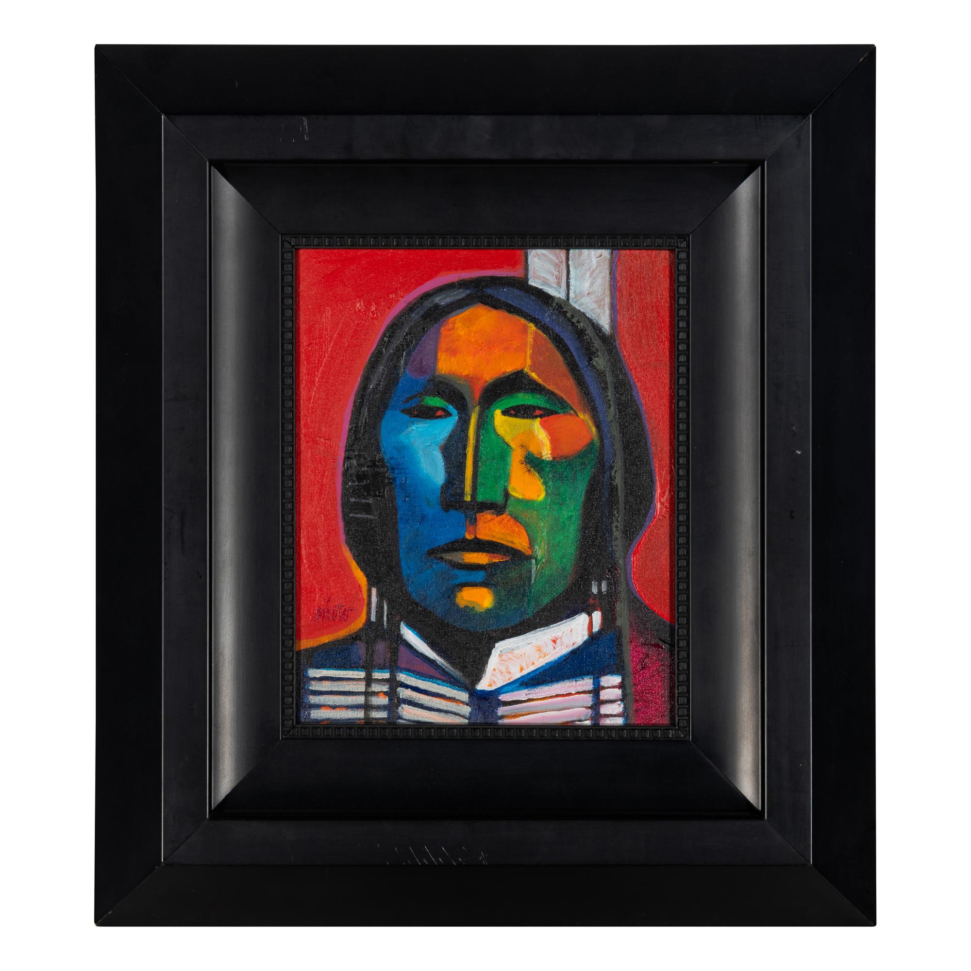 John Nieto (American, 1936-2018) — Plains Warrior , 1996